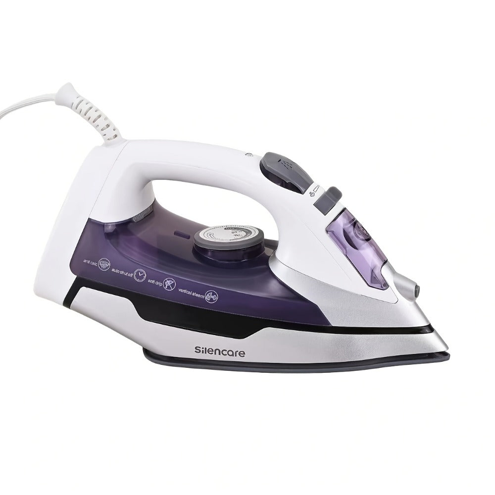 Steam Clothes Iron with Ceramic Coated Soleplate – Precision Thermostat, 3-Way Auto-Off, Self-Cleaning, Anti-Calcium & Anti-Drip