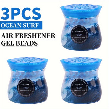 Air Freshener Scented Beads 3-Pack, Fragrance Beads, Multi-Purpose Odor Eliminator for Home, Car