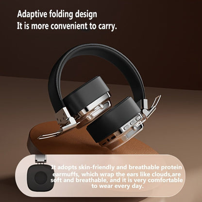 Semi-Open Over-Ear Headphones with Wired and Wireless Modes, Retractable Cable, Type-C Charging and Three Colors