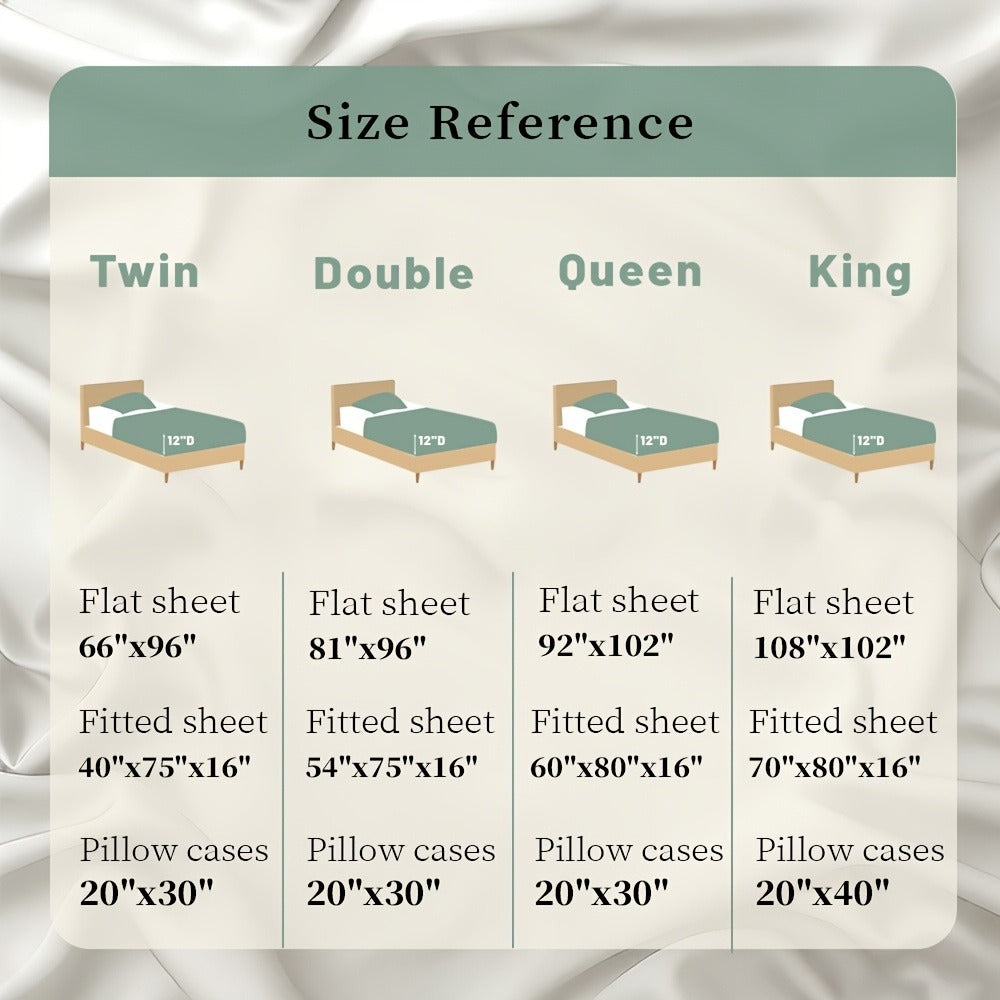 4-Piece Satin Sheet Set with 15-Inch Deep Pockets in Twin, Full, Queen or King Sizes and Nine Color Options