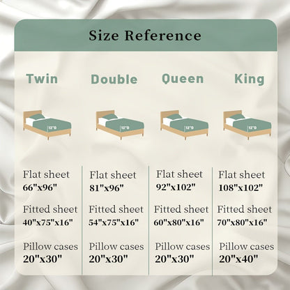 4-Piece Satin Sheet Set with 15-Inch Deep Pockets in Twin, Full, Queen or King Sizes and Nine Color Options