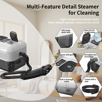 Portable Steam Cleaner High-Temperature High-Pressure Handheld Steamer for Home, Carpet, Tile & Grout Cleaning