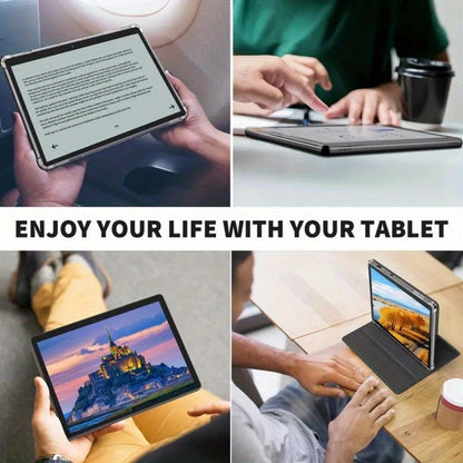 2-in-1 Tablet with Keyboard Android 15, 10.1 Inch 8GB RAM 128GB ROM 8000mAh Battery, 5G WiFi 16MP+5MP Dual Camera FHD IPS Display
