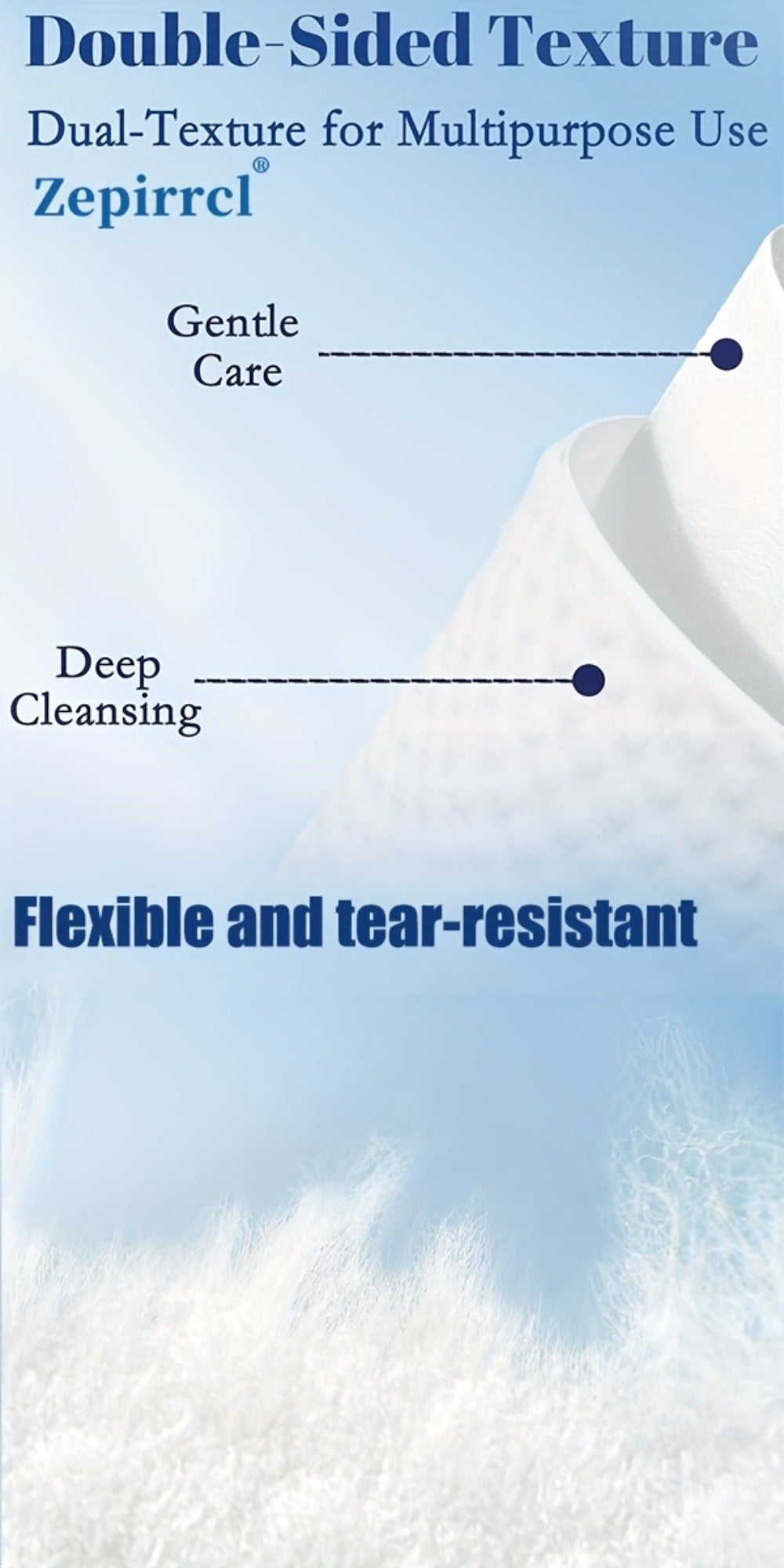 Extra Large Disposable Facial Cleansing Tissues 26×30cm – Thickened Ultra-Soft Cotton Wipes for Face Washing & Makeup Removal