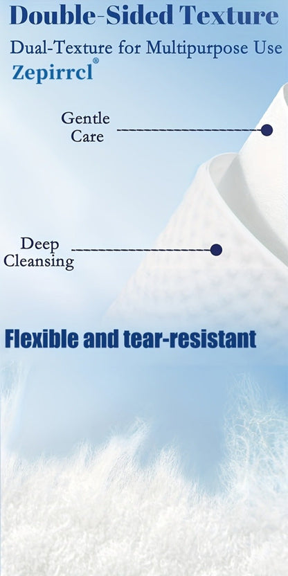 Extra Large Disposable Facial Cleansing Tissues 26×30cm – Thickened Ultra-Soft Cotton Wipes for Face Washing & Makeup Removal