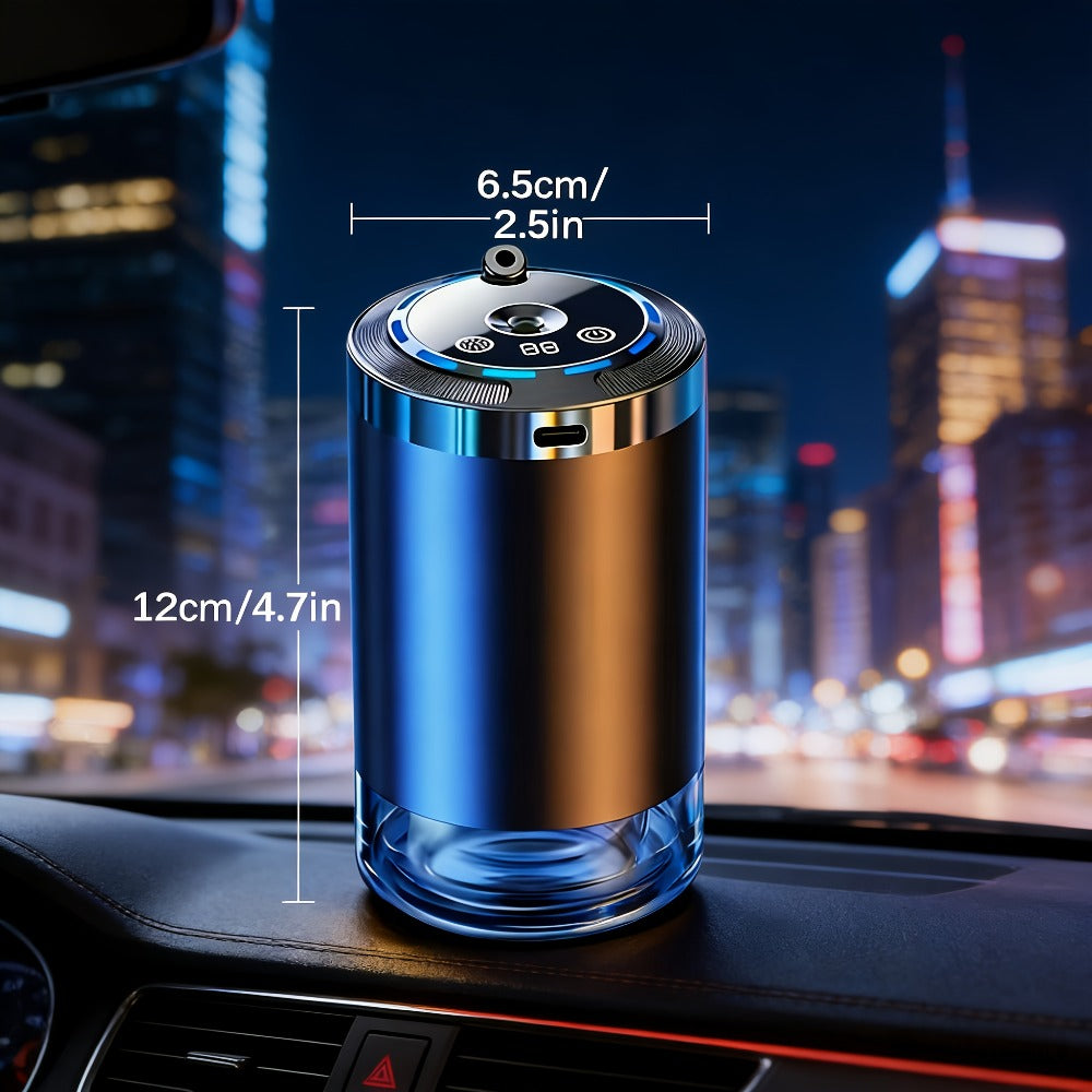 Car Aroma Diffuser Set with 3 Essential Oil Bottles – Odor Eliminator for Auto Interior, Perfect Gift for Women & Office Workers