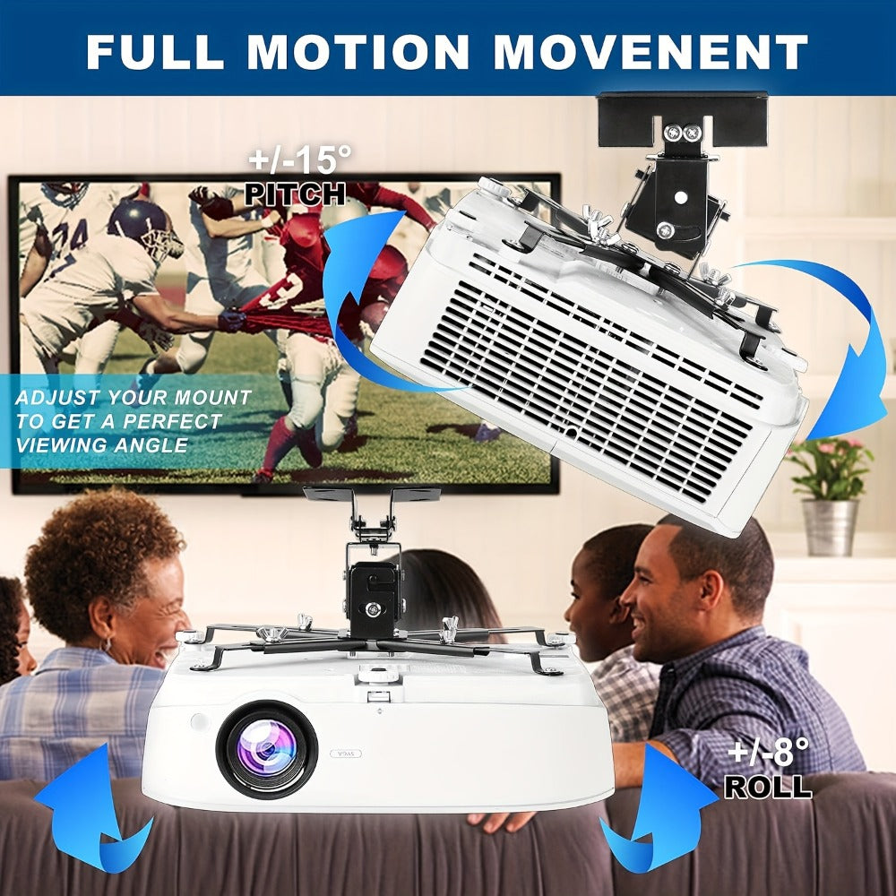 Ceiling Mounted Projector Bracket Adjustable Angle Height & Extendable Arm, Load for an Everyday Personal Care Routine