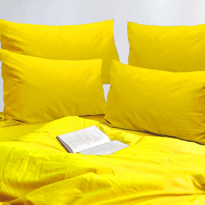 Microfiber Pillowcases Set of 4 – Soft Brushed 90GSM Wrinkle-Resistant Envelope Closure Pillow Covers, Queen & King Size, Multiple Colors