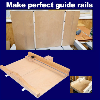 UHMW Miter Bar for Table Saw Crosscut Sled – 3/4" x 3/8" x 17" Predrilled T-Slot Track with 10 Screws for Jigs Fixtures & Miter Slots