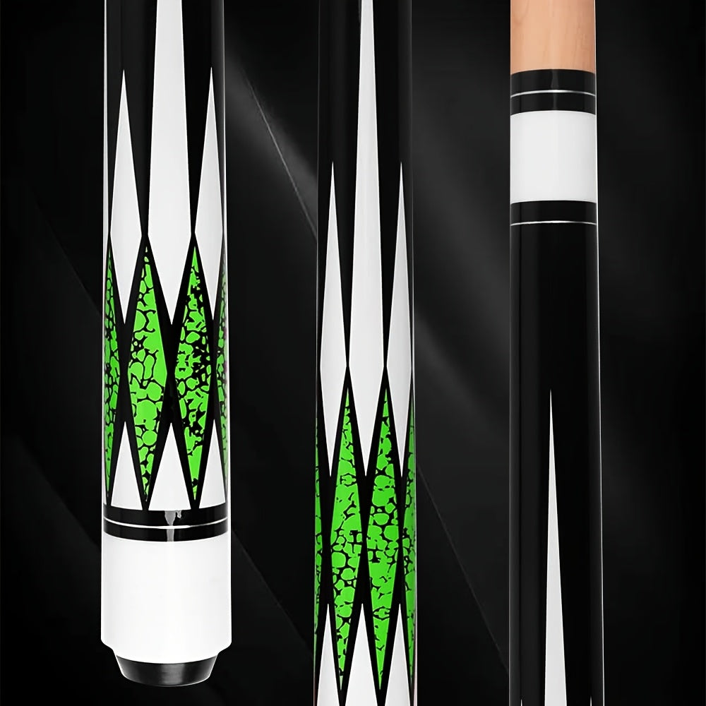 58-Inch Maple Pool Cue with 13mm Tip, Diamond-Style Graphics and Five Colors or Combination Set