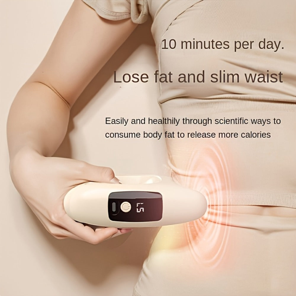 Dual Motor Electric Fascia Ring with Massage Belt – 8 High-Frequency Vibration Modes, Type-C Rechargeable Large Battery, Ergonomic Grip