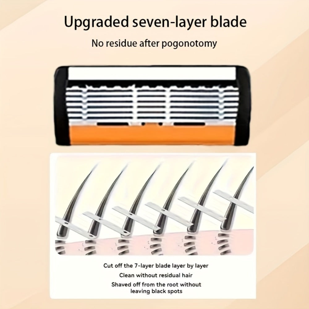 Men's Safety Razor Set 72 Blades 2 Non-Slip Handles Progressive Classic Style Painless Shaving Kit – Close Shave Replacement Blade Razor