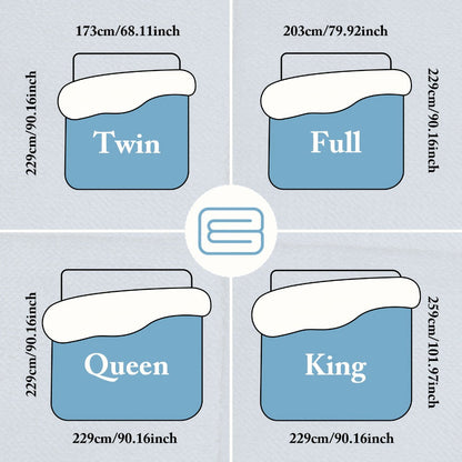 Box-Quilted Solid Comforter in Five Colors with Twin, Full, Queen and King Dimension Options