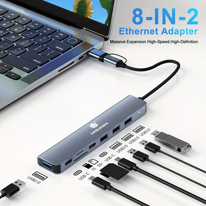 USB-C Hub Multiport Adapter with Audio Output, USB 3.0, USB 2.0, SD & TF Card Reader for an Everyday Personal Care Routine