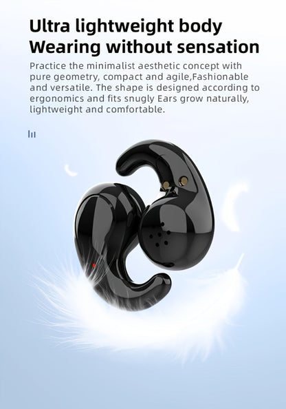 Semi-In-Ear Wireless Headphones 360-Degree Stereo Surround Sound, Black Tech Design High-Fidelity Audio
