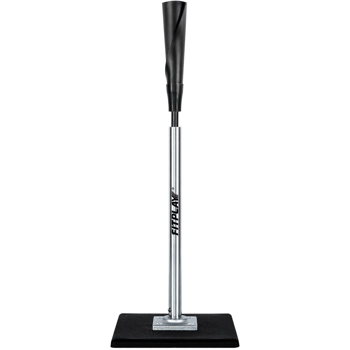 Adjustable Baseball and Softball Batting Tee with 25–37 Inch Height Range and Weighted Square Base