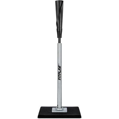 Adjustable Baseball and Softball Batting Tee with 25–37 Inch Height Range and Weighted Square Base