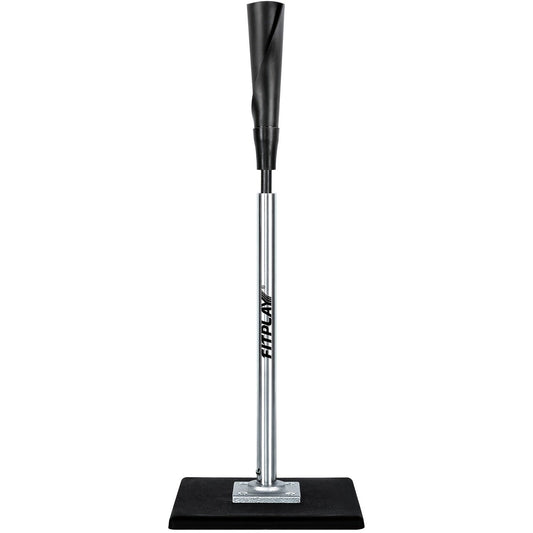 Adjustable Baseball and Softball Batting Tee with 25–37 Inch Height Range and Weighted Square Base
