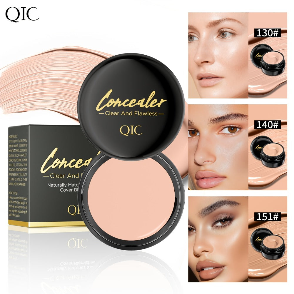 Concealer Cream Set 2pcs Full Coverage – Waterproof Matte Finish, Plant-Based Squalane, Buildable Coverage for Dark Spots