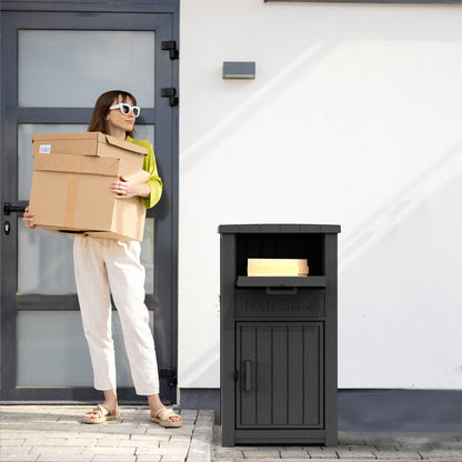 Lockable Outdoor Storage Box Waterproof Package Delivery Porch
