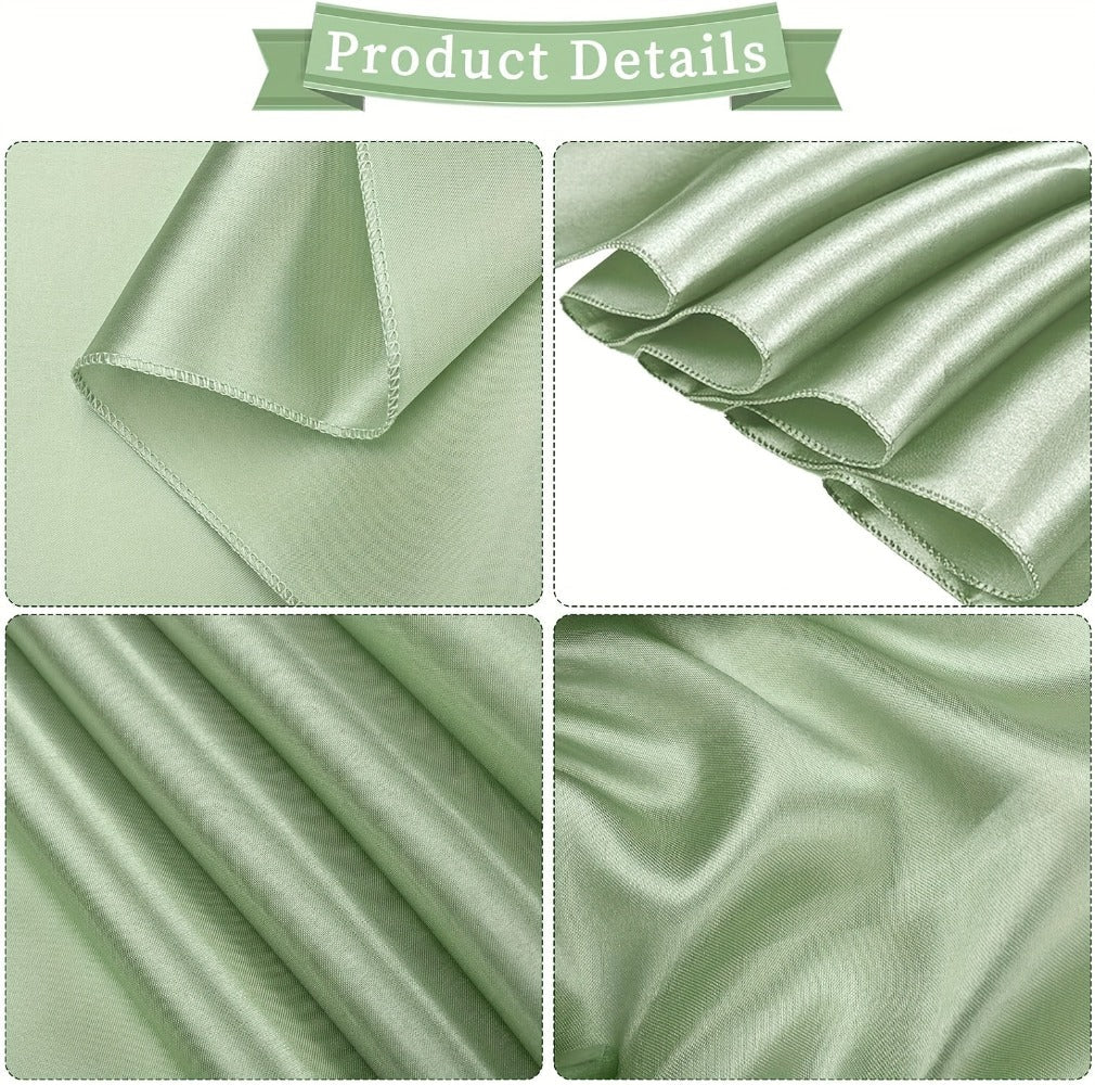 100pcs Satin Chair Sashes Bows for Wedding Banquet Party Event Decoration, 13 Colors, 18×275cm