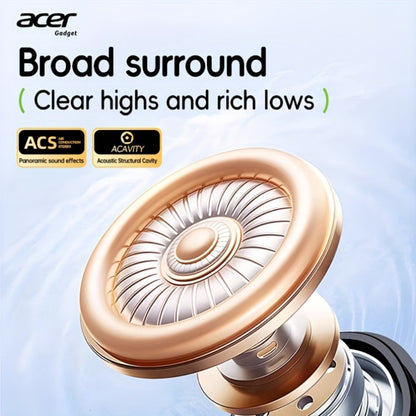 Wireless Earbuds Acer OHR501 Bluetooth 5.4 Semi-In-Ear with Touch Controls, Type-C Case and Eight Colors