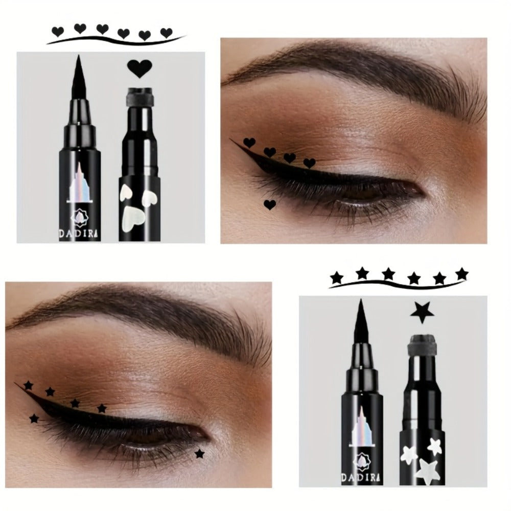 Waterproof Eyeliner Pen Set 6pcs Double-Ended Liquid Eyeliner Kit, Smudge-Proof, Oil-Proof, Precision Eye Liner Pencil for Women