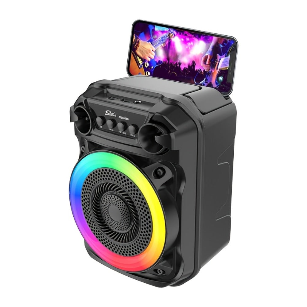 Portable Bluetooth Boom Box Speaker with Dual Subwoofer Heavy Bass, 2500W Stereo Sound System, FM Radio