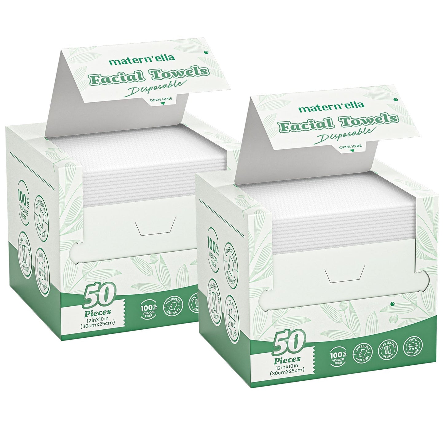 Disposable Face Towels Jumbo Ultra- Extra Thick, Highly Dry Wet Dual-Use Facial Wipes for Makeup Removal