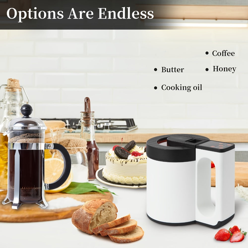 Herbal Oil Infusion Machine & Decarboxylator All-in-One Butter Tincture Maker with Food Grade Stainless Steel Canister