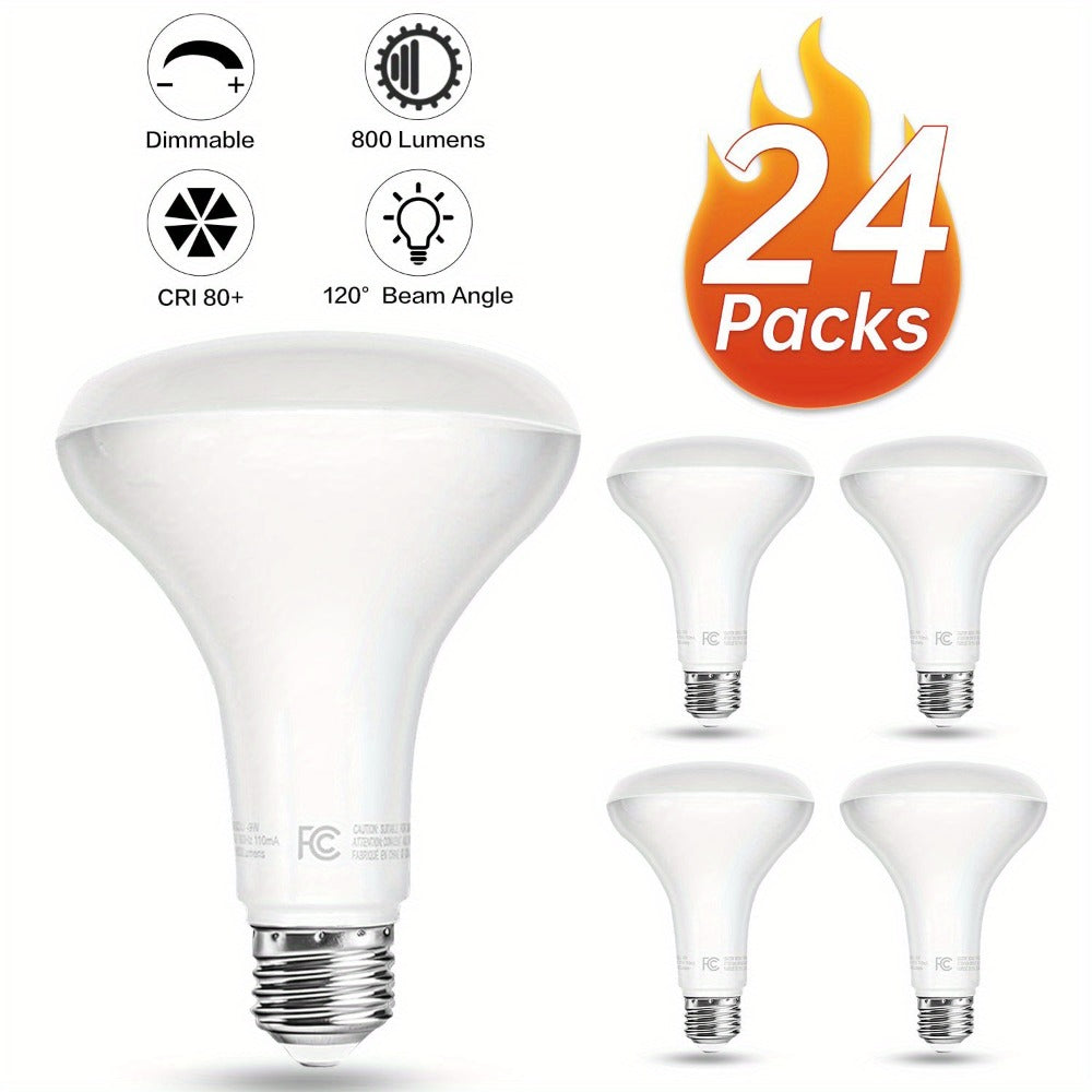 BR30 LED Flood Light Bulbs 12W 800 Lumens 5000K Daylight White Non-Dimmable, for Home, Desk and Accent Lighting