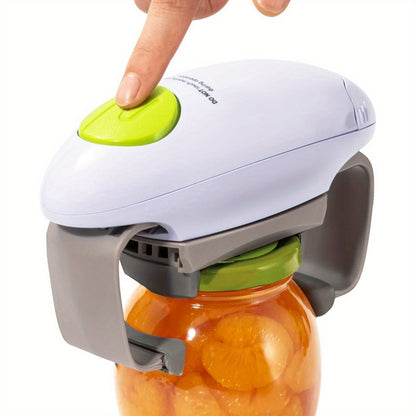 RoboTwist-Style Battery Jar Opener with One-Touch Control, Adjustable Jaws and Two Button Colors