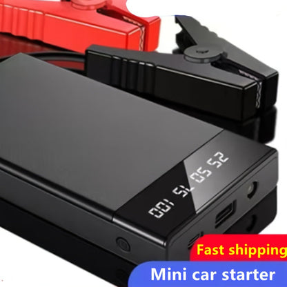 Portable Car Jump Starter 12V – Peak Power Battery Booster Pack for 8.0L Gas & Diesel Engines, USB Charging & LED Emergency Light