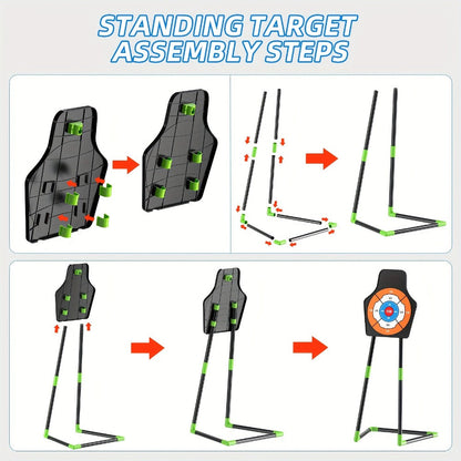 Kids Bow and Arrow Archery Set 10 Suction Cup Arrows Quiver Standing Target with the Listed Color, Size or Set Options for Everyday Use