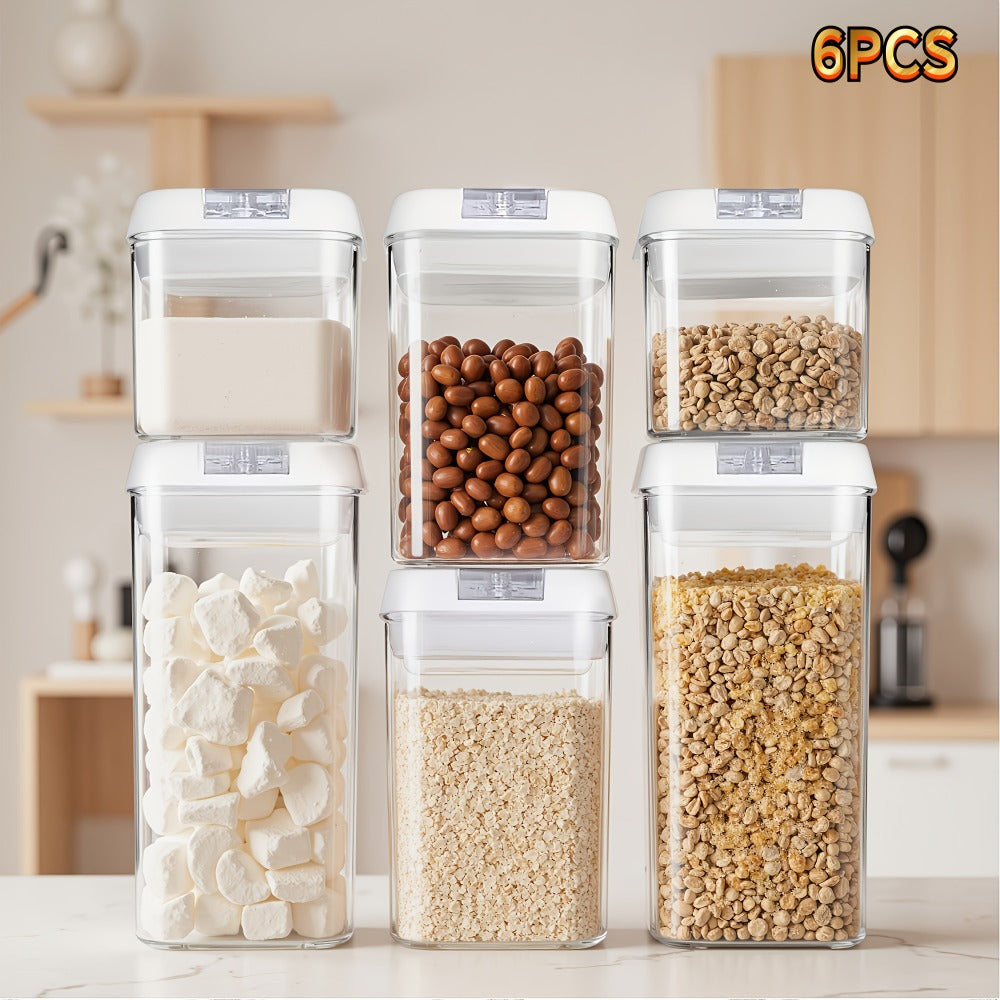 Plastic Food Storage Containers with Lids – Leak Proof Airtight Kitchen Organizer Set for Home Cooking, Dining and Outdoor Meals