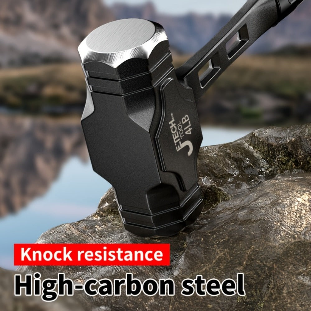 Octagonal Hammer High Carbon Steel Sledge Hammer with Grip Handle for Entryways, Bedrooms and Living Spaces