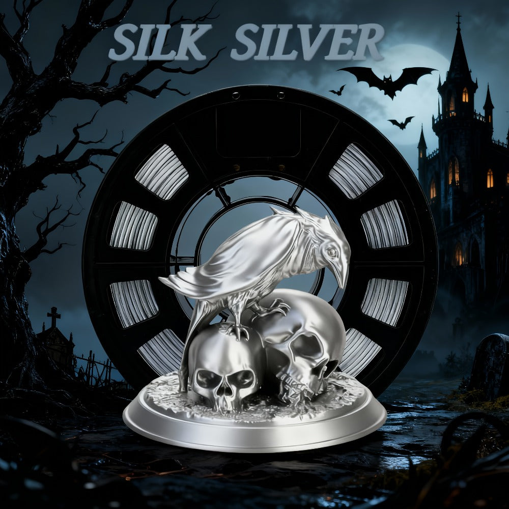 3D Printer Filament PLA 1.75mm 250g Spool with 12 Silk-Look, Transparent and Solid Color Options