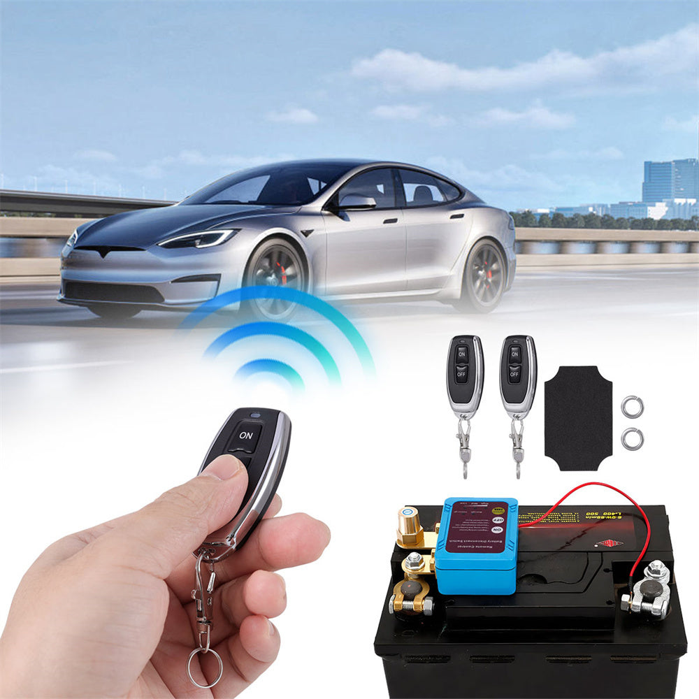 Battery Disconnect Switch Remote 12V 24V 240A – Wireless Kill Switch Auto Cut-Off Magnetic Relay, Anti-Drain Anti-Theft for Car Truck RV ATV