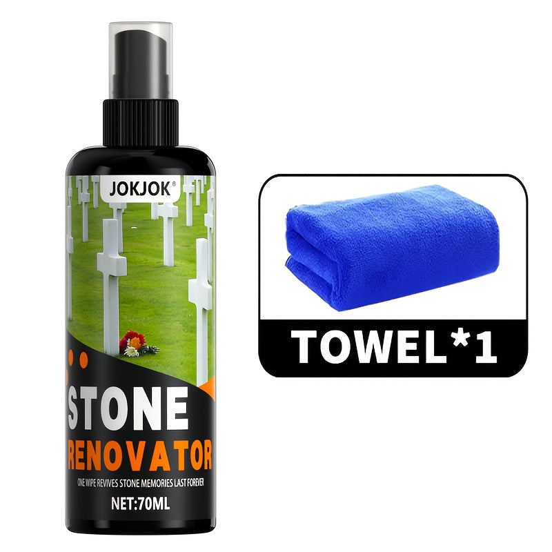 Stone Care Agent for Tombstone Memorial Stone Cleaner Quickly Restores Original Color for Entryways, Bedrooms and Living Spaces