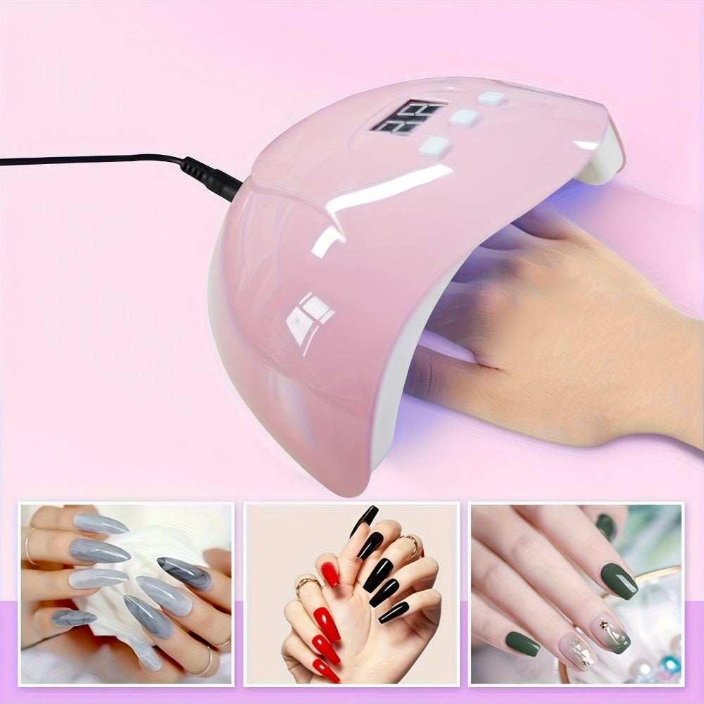 Complete Acrylic Nail Kit with Drill & UV Light for Beginners – Full Starter Set Everything Included for Nail Extensions Sculpting