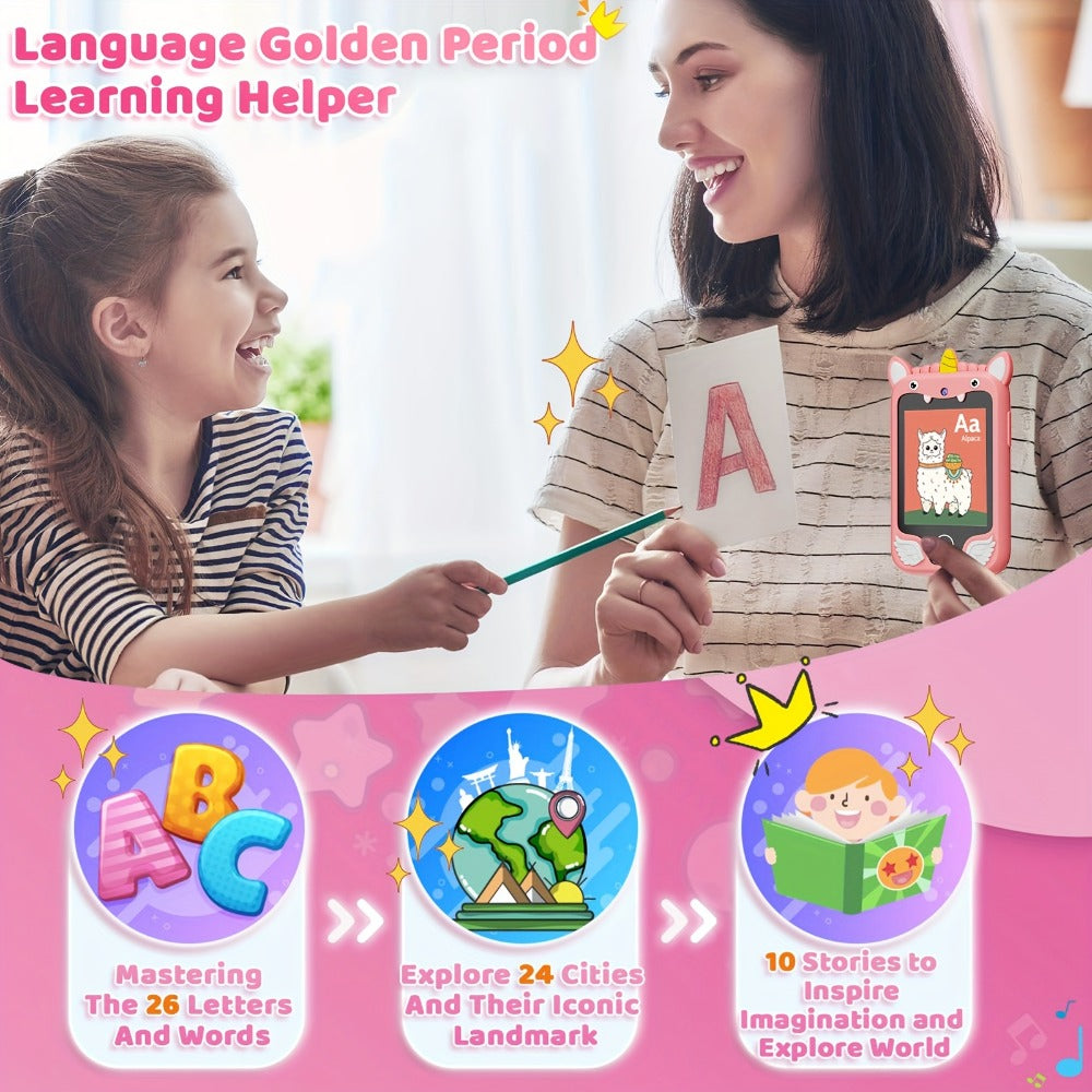 Kids Toy Smart Phone with HD Touchscreen & Dual Camera, 8GB Storage with the Listed Color, Size or Set Options for Everyday Use