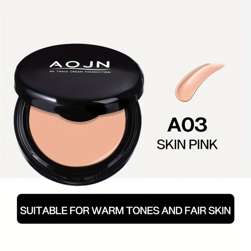 24H Oil Control Foundation Powder 3 Shades, Full Coverage Waterproof Matte Pressed Powder, for Makeup, Travel and Everyday Vanity Use