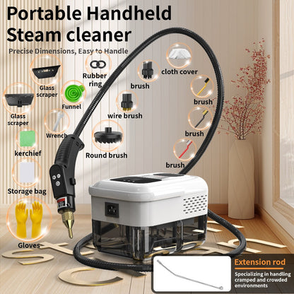 Portable Steam Cleaner High-Temperature High-Pressure Handheld Steamer for Home, Carpet, Tile & Grout Cleaning