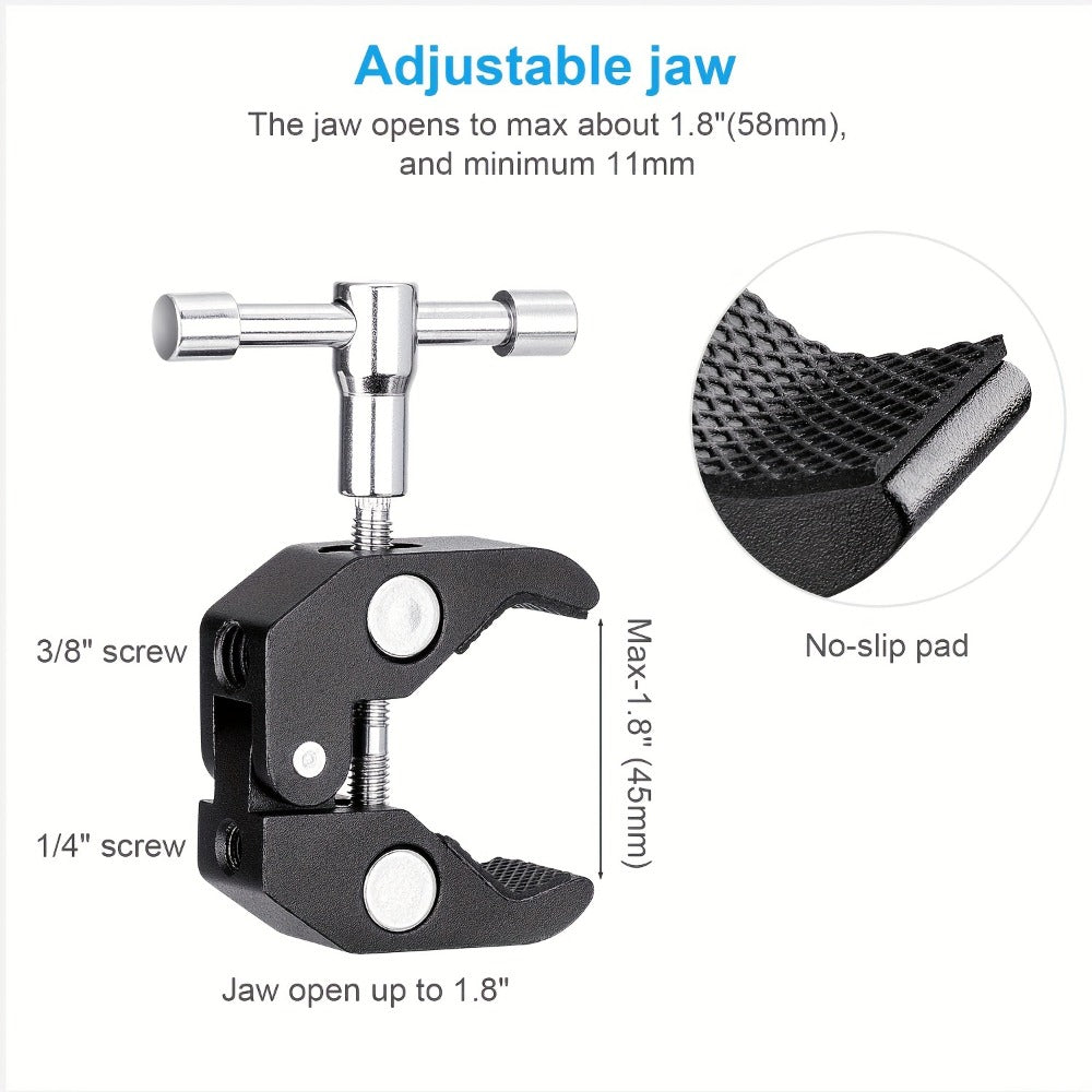 Magic Arm 11 Inch Friction Articulating with Super Clamp, Camera Arm for DSLR, LCD Monitor, LED Light