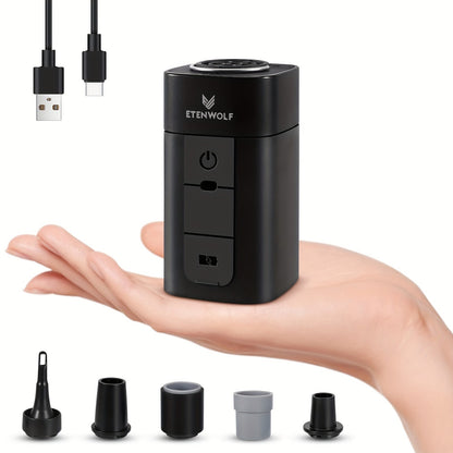 2600mAh Portable Electric Air Pump Super Fast Inflation for Air Cushion Vacuum Storage Bags Swimming Ring Sleeping Bag