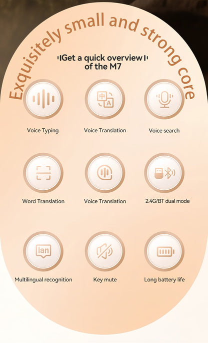AI Voice Input Wireless Mouse with Real-Time Translation & Auto Writing, PPT Assistant for an Everyday Personal Care Routine