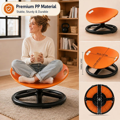 Sensory Spinning Chair for Kids, Autism & ADHD Therapy Spin Seat, Durable Plastic & Metal, Enhances Coordination & Attention