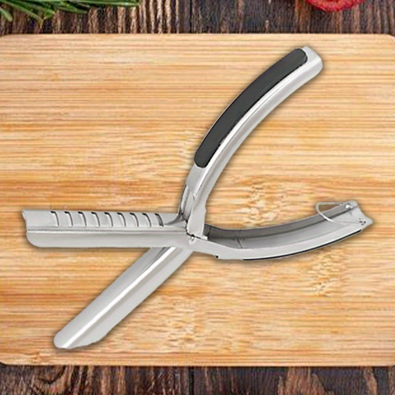BBQ Rib Membrane Remover Tool Stainless Steel Rib Peeler with Handle, Food Grade Manual Rib Prep Kitchen Gadget for Grilling