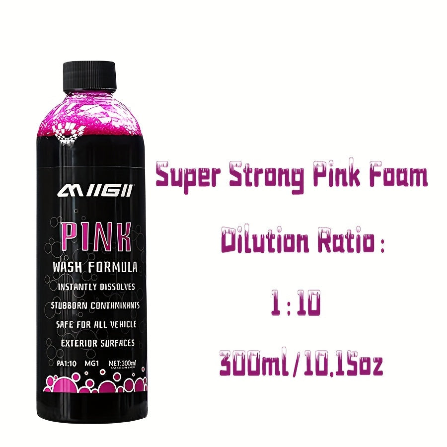 Pink Foam Pre-Wash Car Shampoo – Floral Scent Snow Foam Prewash Solution, Safe for Coatings & Paint | Foam Cannon