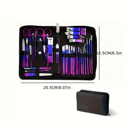 Manicure Set 9 18 30 60pcs Professional Nail Clipper Pedicure Kit Portable Travel Grooming Tools – Cuticle Trimmer Nail File Nail Care Gift